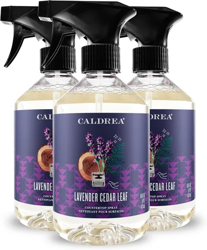 Miniatura 8 de Caldrea Limpiador en aerosol para encimeras multisuperficie, fabricado con extracto de proteína vegetal, aroma Neroli de sal marina, 16 onzas