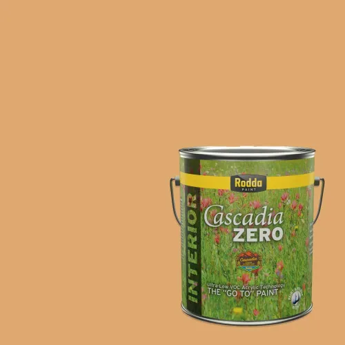 Miniatura 240 de Rodda Paint CASCADIA ZERO - Pintura plana e imprimación para interiores en uno, cuarto de galón, crema de ballet