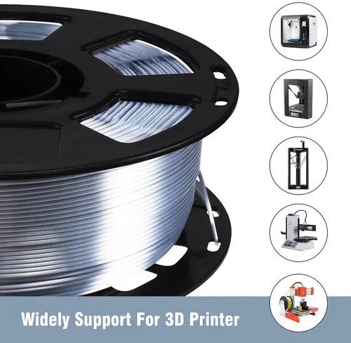 Miniatura 10 de Bblife - Filamento PLA multicolor de arcoíris, brillante, cambia rápidamente de color y tiene un efecto sedoso, material para impresión 3D, 2.2