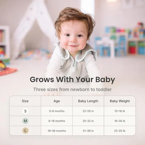 Miniatura 8 de Saco de dormir para bebé, nido para dormir de Baby Deedee, Azul Dream
