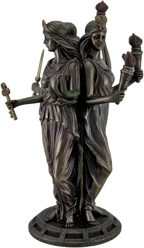 Miniatura 3 de Veronese Design - Estatua de triple diosa griega con acabado de bronce