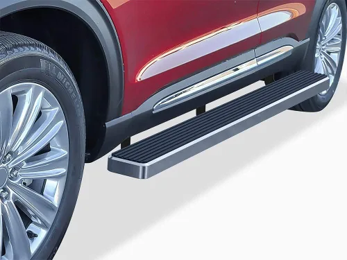 Miniatura 10 de APS Estribos Nerf de acero inoxidable con recubrimiento en polvo negro de 5 pulgadas, escalones laterales compatibles con Ford Explorer