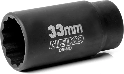 Miniatura 12 de NEIKO 02526A 35mm Enchufe 1/2" Accionamiento Juego de Enchufe de Impacto Profundo Enchufe de Eje y Tuerca de Eje 12 Puntos Cromo Molibdeno