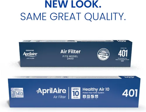 Miniatura 4 de AprilAire 401 Filtro de repuesto para horno para AprilAire 2400, purificadores de aire para toda la casa Space-Gard 2400 - MERV 10, Filtro de aire