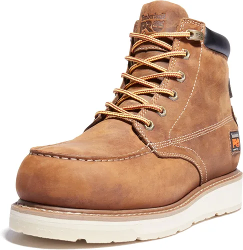Timberland PRO Gridworks - Botas de trabajo industriales impermeables con punta de seguridad de aleación de 6 pulgadas para hombre