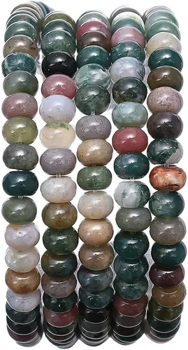 Miniatura 33 de BEADIA Cuentas Facetadas de Piedra Natural Amazonita Rondelle 3x4mm Cuentas Semipreciosas Sueltas para Hacer Joyas 38cm