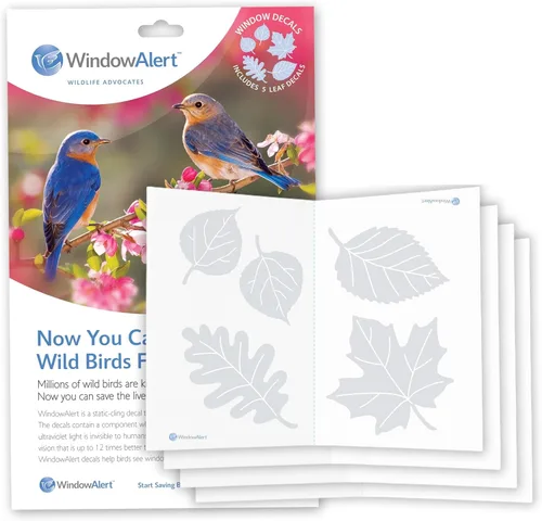 Miniatura 21 de WindowAlert Cobertura Anticolisión de Copo de Nieve - Adhesivo de Ventana UV-Reflectante para Proteger a las Aves Silvestres de Colisiones contra