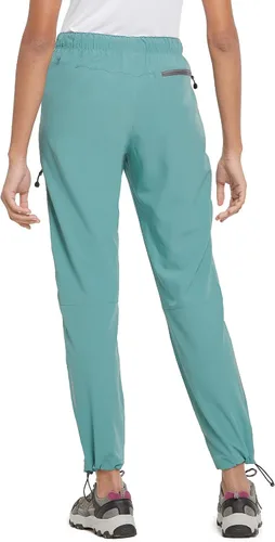 Miniatura 4 de BALEAF - Leggings tipo capri para mujer, con bolsillos, cintura alta, longitud hasta la rodilla, elásticos, pantalones casuales de yoga