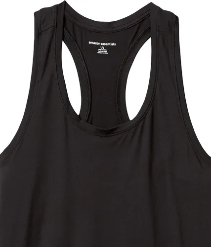 Miniatura 6 de Camiseta de tirantes Tienda Essentials para mujer, pack de 2 unidades, con espalda cruzada, ajuste suelto con tecnología elástica, Black Space