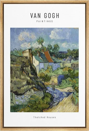 Miniatura 31 de SIGNWIN Lienzo enmarcado para pared, diseño de Vincent Van Gogh, un par de amantes, naturaleza, ilustraciones de área silvestre, bellas artes