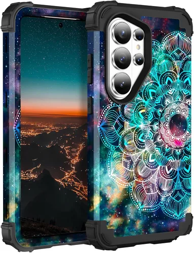 Miniatura 34 de Hocase Funda para Galaxy S20 FE 5G, Protección resistente a prueba de golpes, goma de silicona suave + parachoques de plástico duro, funda
