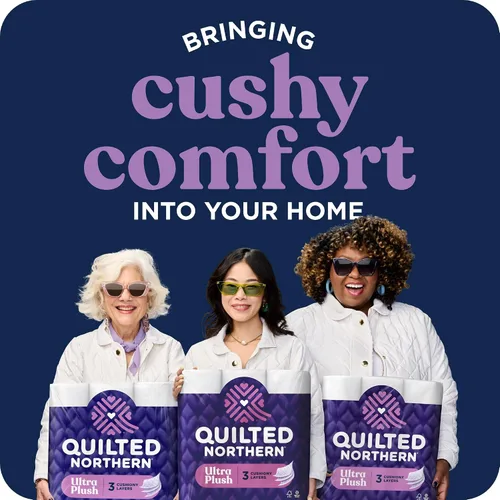 Miniatura 2 de Quilted Northern Papel higiénico ultra afelpado, 18 megarrollos = 72 rollos regulares, 3 veces más grueso*, papel higiénico suave de 3 capas