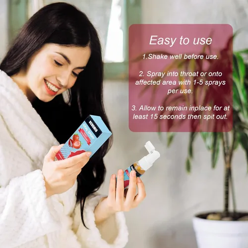 Miniatura 4 de Spray de garganta profunda con sabor a fresa para garganta profunda, mujeres y hombres, relaja el reflejo de mordaza, 1 onza