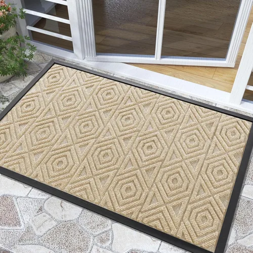 Miniatura 104 de Yimobra Alfombra para Puerta Delantera Exterior Entrada 29.5x17, Impermeable Resistente Alfombras Exteriores para Puerta Delantera, Alfombra