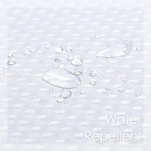 Miniatura 5 de Home Queen Cortina blanca para ventana de baño, resistente al agua, con textura de gofre, de medio nivel, para cocina, cafetería, 28 pulgadas