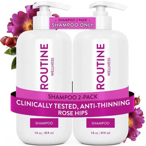 Miniatura 24 de Routine Wellness Champú voluminizador antiadelgazante para adelgazar el cabello y la pérdida de cabello – Aumenta tu confianza con bloqueadores