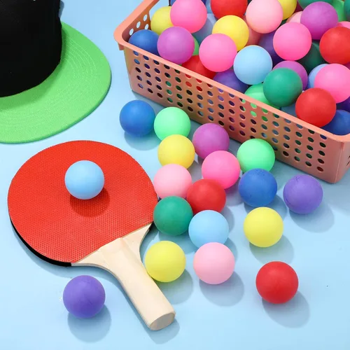 Miniatura 4 de Chivao 200 pelotas de tenis de mesa, lavables, juego de tenis de mesa, mini bolas de plástico para piscina, carnaval, fiesta Colorido