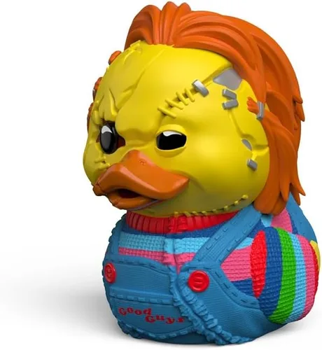 Miniatura 14 de TUBBZ Edición en caja Chucky con cicatrices Figura coleccionable de pato de goma de vinilo – Producto oficial de Chucky – TV, películas