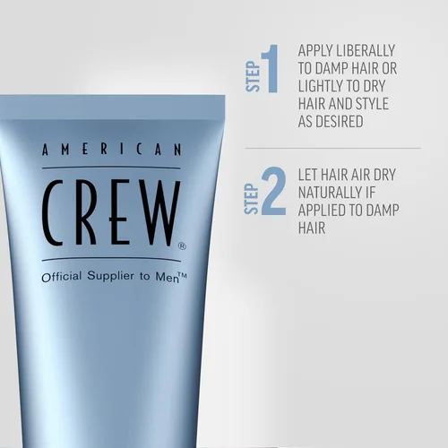 Miniatura 5 de American Crew Crema de Fibra para Hombres, Como Gel para el Cabello con Fijación Media y Brillo Natural, Regalo Pequeño para Él, 3.3 Fl Oz