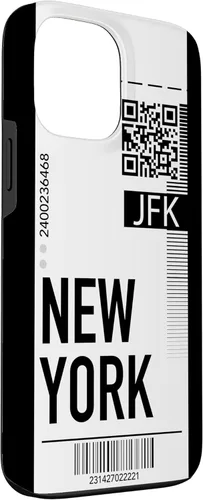 Miniatura 3 de Funda para iPhone 13 Pro Max New York Air Flight Ticket Phone Case