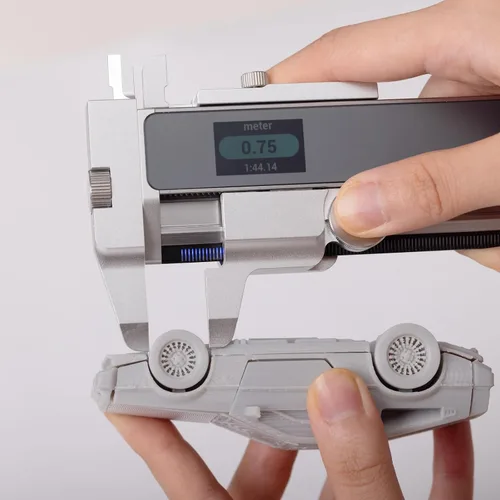 Miniatura 3 de NeoRuler Kit de Calibrador Digital Premium Combo, Herramienta de Medición NeoCaliper de 12 pulgadas, Precisión de ±0.1mm, 93 Escalas Imperiales