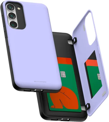 Miniatura 72 de GOOSPERY Funda tipo cartera para Samsung Galaxy S22 Ultra, [tarjetero] parachoques magnético de puerta con cierre automático, cubierta protectora