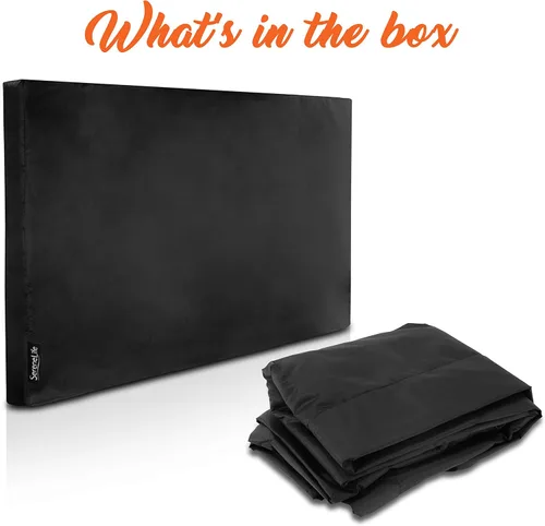 Miniatura 6 de SereneLife Funda de TV impermeable para TV de 40 a 42 pulgadas, para interiores y exteriores, resistente a la intemperie con cubierta inferior, tela
