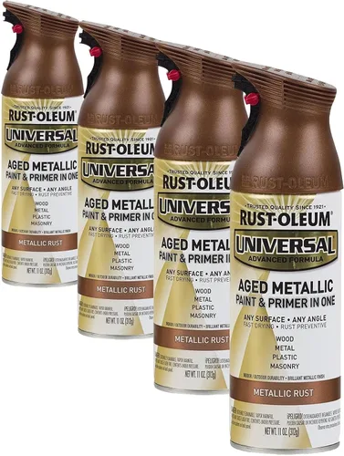Miniatura 144 de Rust-Oleum 245197 Pintura en aerosol universal para todas las superficies, 12 onzas, negro satinado