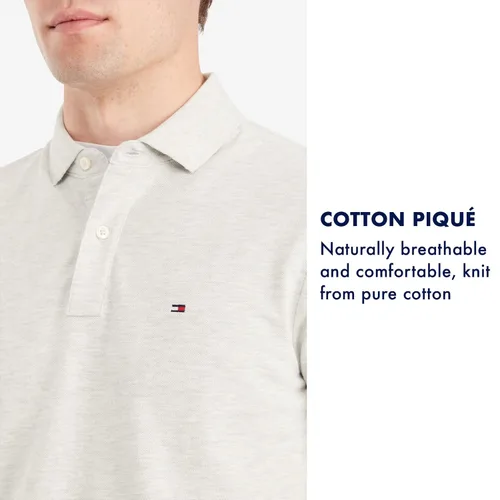 Miniatura 5 de Tommy Hilfiger Polo de piqué de algodón de manga corta para hombre en ajuste regular