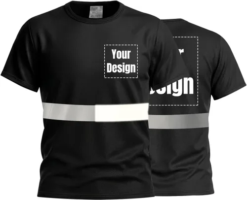 Miniatura 9 de Camisetas reflectantes de seguridad de alta visibilidad personalizan su logotipo
