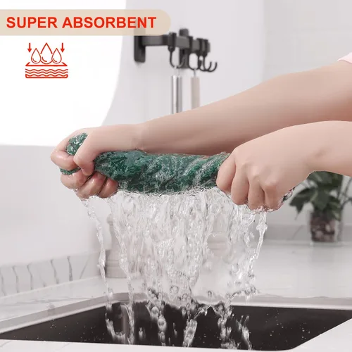 Miniatura 511 de Kitinjoy - Paños de cocina de 100 % algodón, tela de tejido gofrado, paño de limpieza ultrasuave, absorbente y de secado rápido. Beige