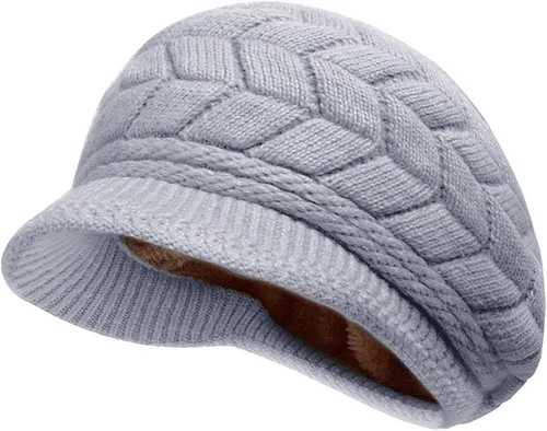 Miniatura 2 de HINDAWI Bufanda de invierno con visera, bufanda infinita, gorro de nieve cálido para mujer