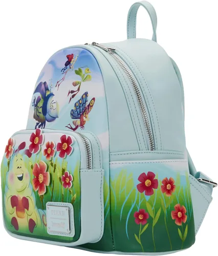 Miniatura 2 de Loungefly Disney Pixar A Bugs Life Earth Day - Bolso de hombro para mujer con doble correa, Multi, talla única
