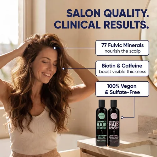 Miniatura 7 de Moerie Champú y acondicionador voluminizador para la caída del cabello - Productos espesantes con ingredientes de origen natural - Más de 100