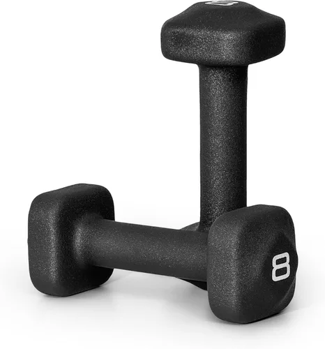 Miniatura 10 de Tone Fitness Pares de Mancuernas de Pesas de Neopreno con Cabeza Cuadrada Antirrodamiento Múltiples Opciones Azul