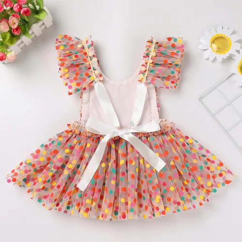 Miniatura 3 de Vestido de princesa para el primer cumpleaños de niña pequeña, vestido vintage de margaritas florales para tartas y sesión de fotos