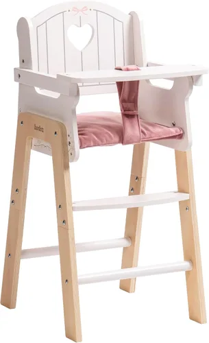 Miniatura 10 de ROBUD Cuna de Madera para Muñecas de Bebé, Juguetes de Cama para Muñecas de Bebé, para Muñecas de Hasta 18 Pulgadas, Accesorios para Muñecas