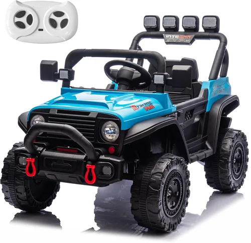 Miniatura 9 de RunFast Auto de paseo para niños de 12 V con control remoto para padres, juguetes eléctricos para niños de 3 a 5, 3.7 mph de velocidad máxima, Negro