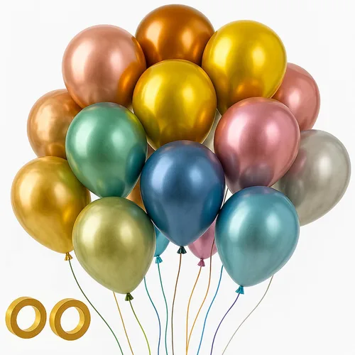 Miniatura 104 de Voircoloria - Globos azul bebé claro, paquete de 66 globos de 12 pulgadas de látex para fiestas para niños y niñas, para cumpleaños, baby shower, 16