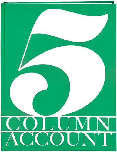 Miniatura 23 de BookFactory Libro de contabilidad de 2 columnas/libro de cuentas/libro de contabilidad/cuaderno (libro columnar de dos columnas) – tapa dura