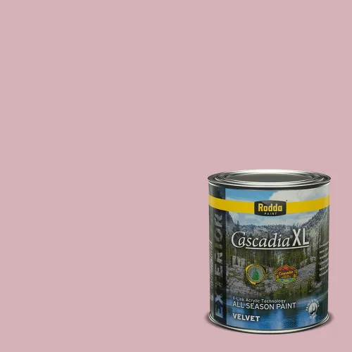 Miniatura 60 de Rodda Paint CASCADIA ZERO - Pintura plana e imprimación para interiores en uno, cuarto de galón, rosa Mullen