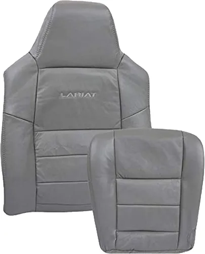 Miniatura 7 de Compatible con 2003 2004 2005 2006 2007 Ford F250 F350 Lariat Crew Cab Funda de asiento de cuero para conductor con respaldo reclinable, reemplazo