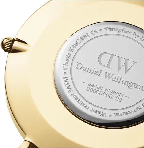 Miniatura 18 de Daniel Wellington Reloj clásico para hombre - Caja de 1.417 in - 1.575 in, movimiento de cuarzo japonés, correa de cuero, resistente al agua, reloj