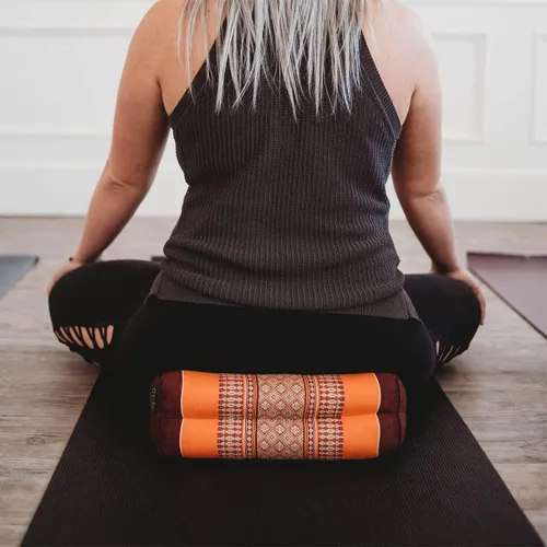 Miniatura 4 de Zafuko Cojín de Yoga y Meditación - Relleno de Kapok Orgánico Resistente al Agua, Cojín de Meditación, Accesorio Suave de Yoga