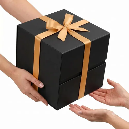 Miniatura 6 de LIFELUM Square Gift Box with Magnetic Lid, Card, Sticker, Ribbon, Shredded Paper Filler for Business, Wedding, Birthdays