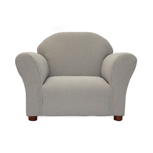 Miniatura 4 de Silla Gingham redondeada Keet, Silla club, Marrón