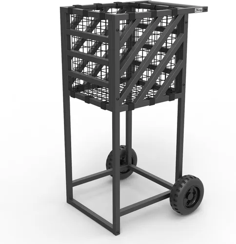 Miniatura 2 de Murray Sporting Goods Carrito de práctica de béisbol y sóftbol - Carrito de pelota resistente con ruedas, portador de bolas de gran capacidad