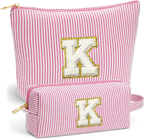 Miniatura 53 de Set de Bolsos de Maquillaje de Viaje - Bolso Inicial de Aseo de Viaje, Bolso de Cosméticos Portátil Bolso de Maquillaje de Viaje con Artículos Azul