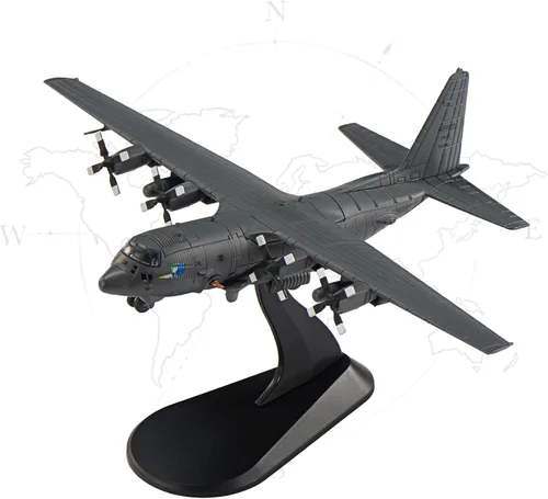 AC-130H Gunship - Aviones fundidos a presión, escala 1/200, modelo de avión de metal para coleccionista, entusiasta de la aviación, coleccionable