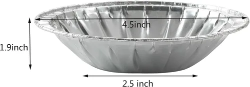 Miniatura 2 de Waytiffer 50 Pack - Sartenes para tartas de 4 pulgadas, Mini latas para tartas de aluminio desechable resistente para tartas/pasteles de papel